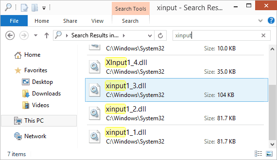 xinput1 3.dll for windows 7 64 bit